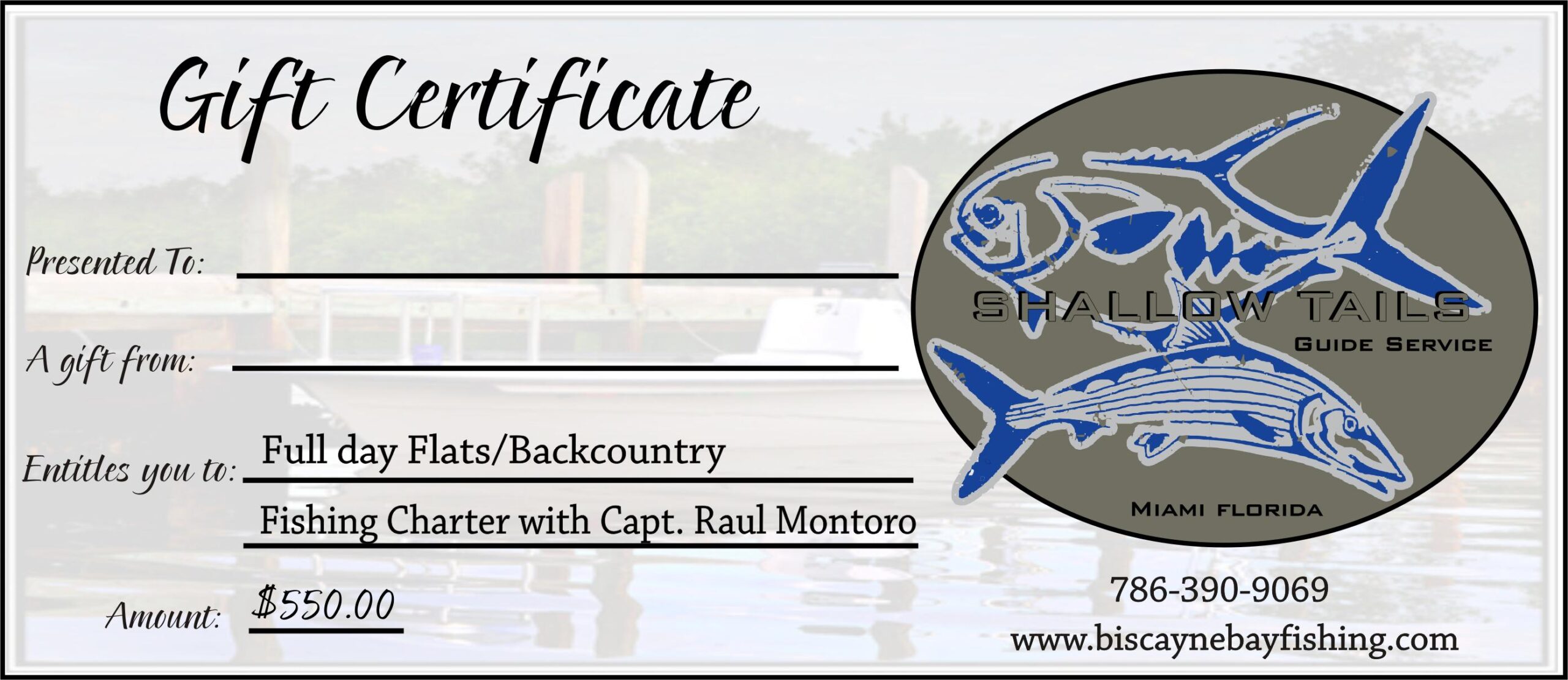 Miami Florida Fishing Guides:Holliday Gift Certificates,Biscayne Bay