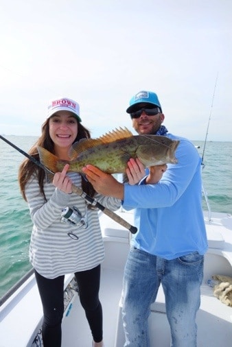 grouper caught while fishing the flats